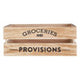 Naresso Natural Wood Groceries and Provisions Crate