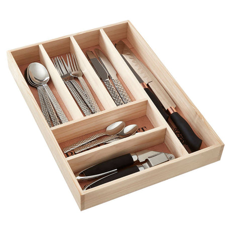 Wooden Vintage Design Cutlery Tray
