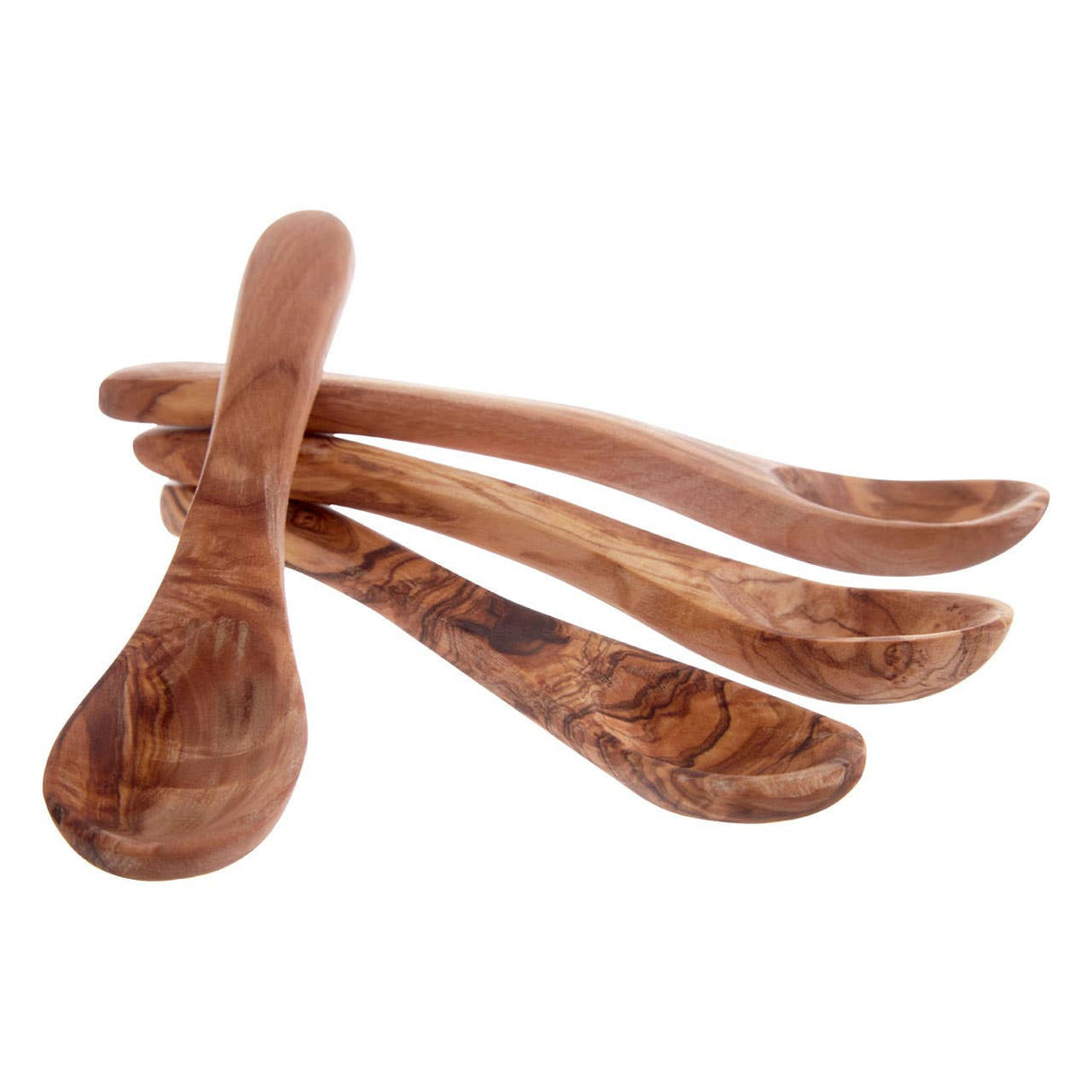 Kora Set Of 4 Small Olive Wood Spoons