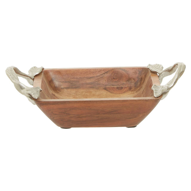Vine Acacia Wood Square Dish