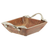 Vine Acacia Wood Square Dish
