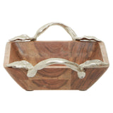Vine Acacia Wood Square Dish