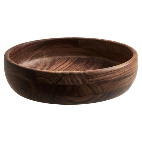 Kora Small Sheesham Wood Shallow Salad Bowl