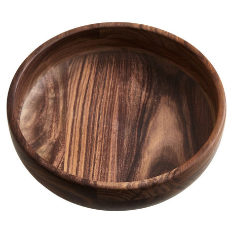 Kora Small Sheesham Wood Shallow Salad Bowl