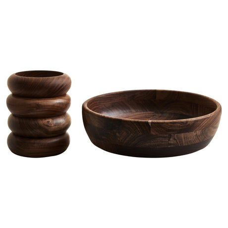 Kora 5pc Sheesham Wood Salad Bowl Set