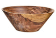 Kora Large Sheesham Wood Shallow Salad Bowl