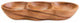 Kora Acacia Wood Three Section Antipasti Dish