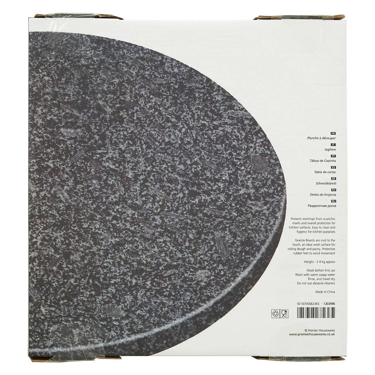 Black Speckled Granite Round Chopping Board