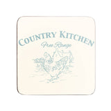 Country Kitchen Coasters Cork - Set Of 4