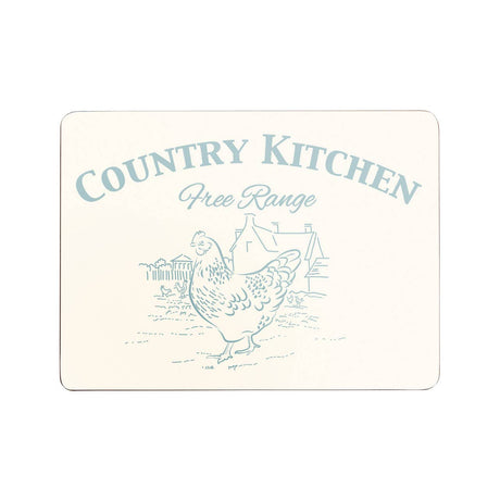 Country Kitchen Placemats Cork - Set Of 4