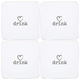 Charm "Drink" Coasters - Set Of 4