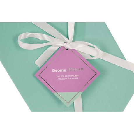 Geome Dipped Jade And Silver Placements