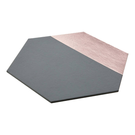 Geome Dipped Grey And Rose Gold Placements