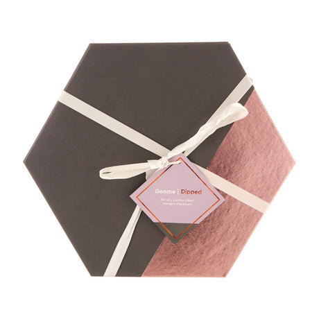 Geome Dipped Grey And Rose Gold Placements