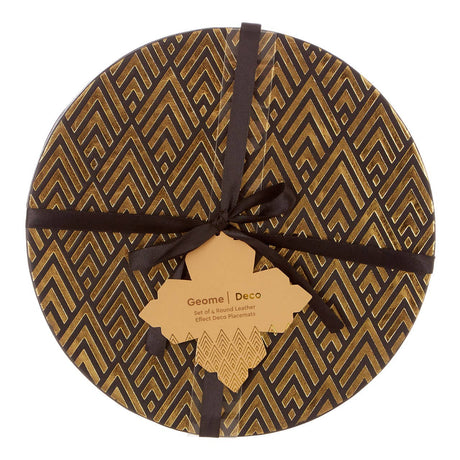 Geome Deco Black And Gold Placements