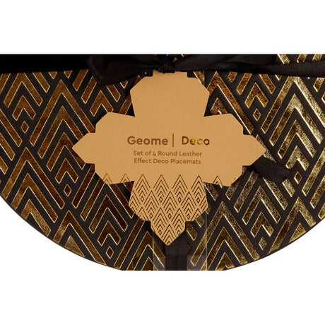 Geome Deco Black And Gold Placements