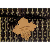 Geome Prism Black And Gold Placemats