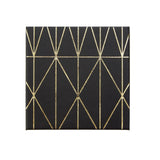 Geome Prism Black And Gold Coasters