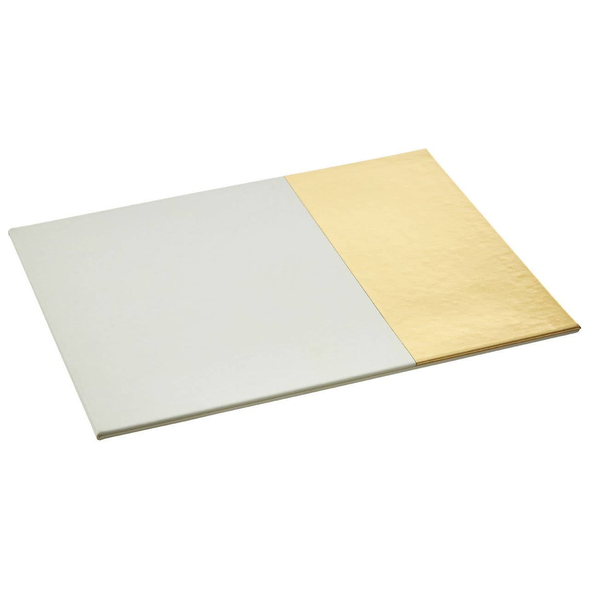 Geome Dipped White And Gold Placemats
