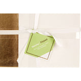 Geome Dipped White And Gold Placemats