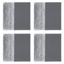 Modern Grey and Silver Geometric Coasters