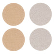 Reversible Gold And Silver Glitter Coasters