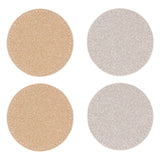 Reversible Gold And Silver Glitter Coasters