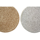 Reversible Gold And Silver Glitter Coasters