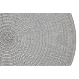 Round Silver Thread Woven Placemat