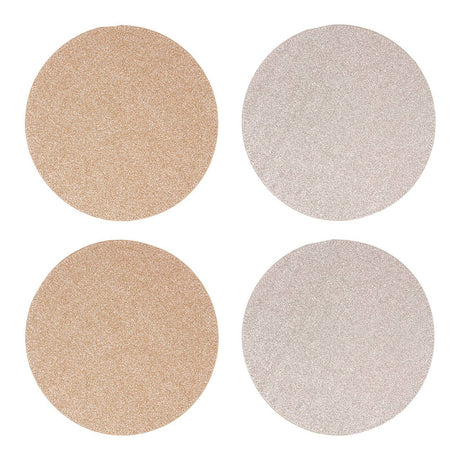 Reversible Gold And Silver Glitter Placemats