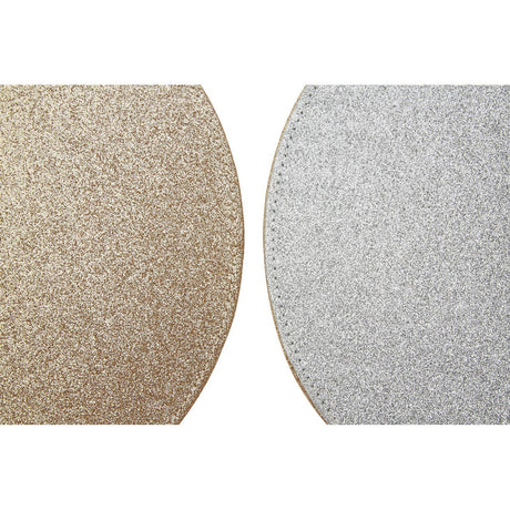 Reversible Gold And Silver Glitter Placemats