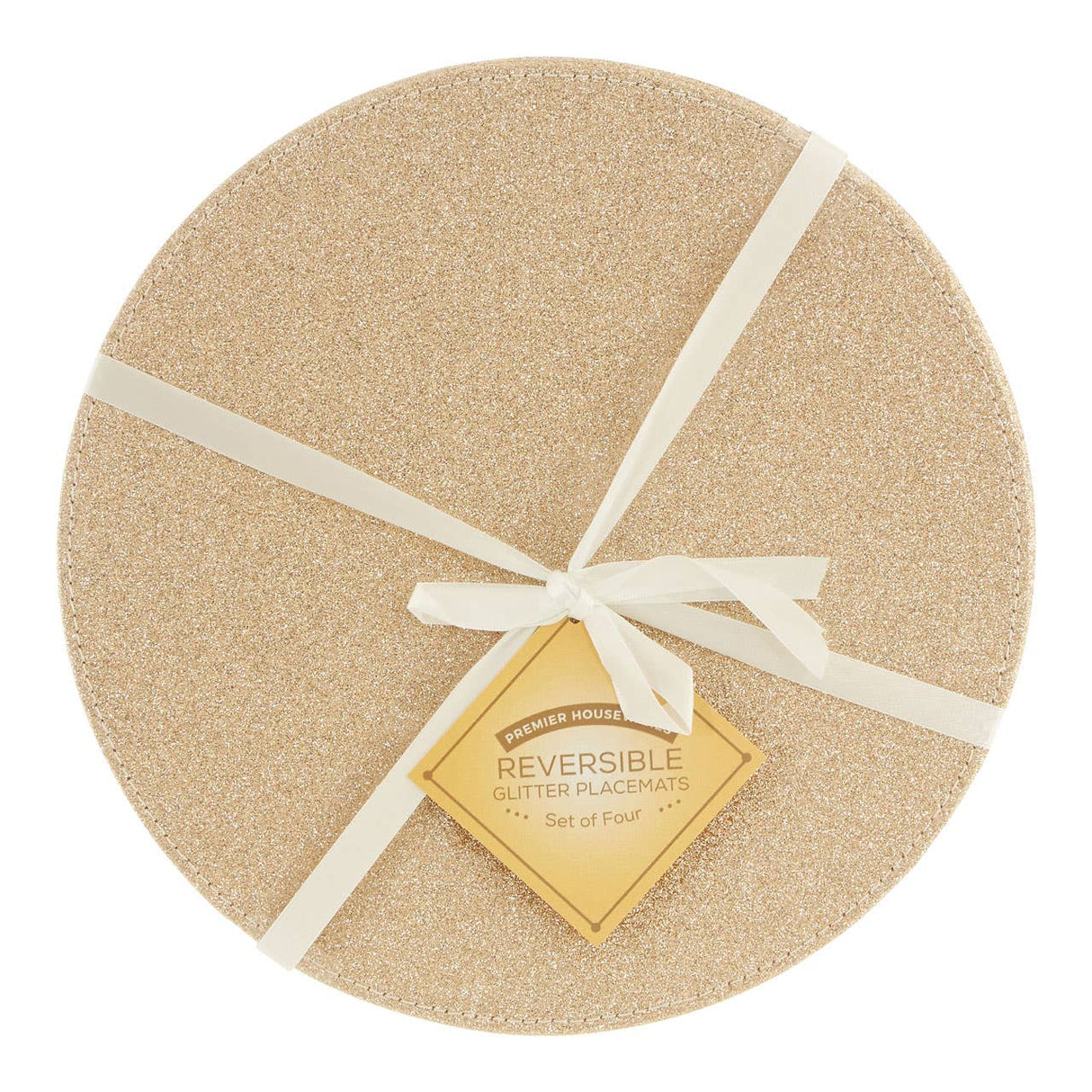 Reversible Gold And Silver Glitter Placemats