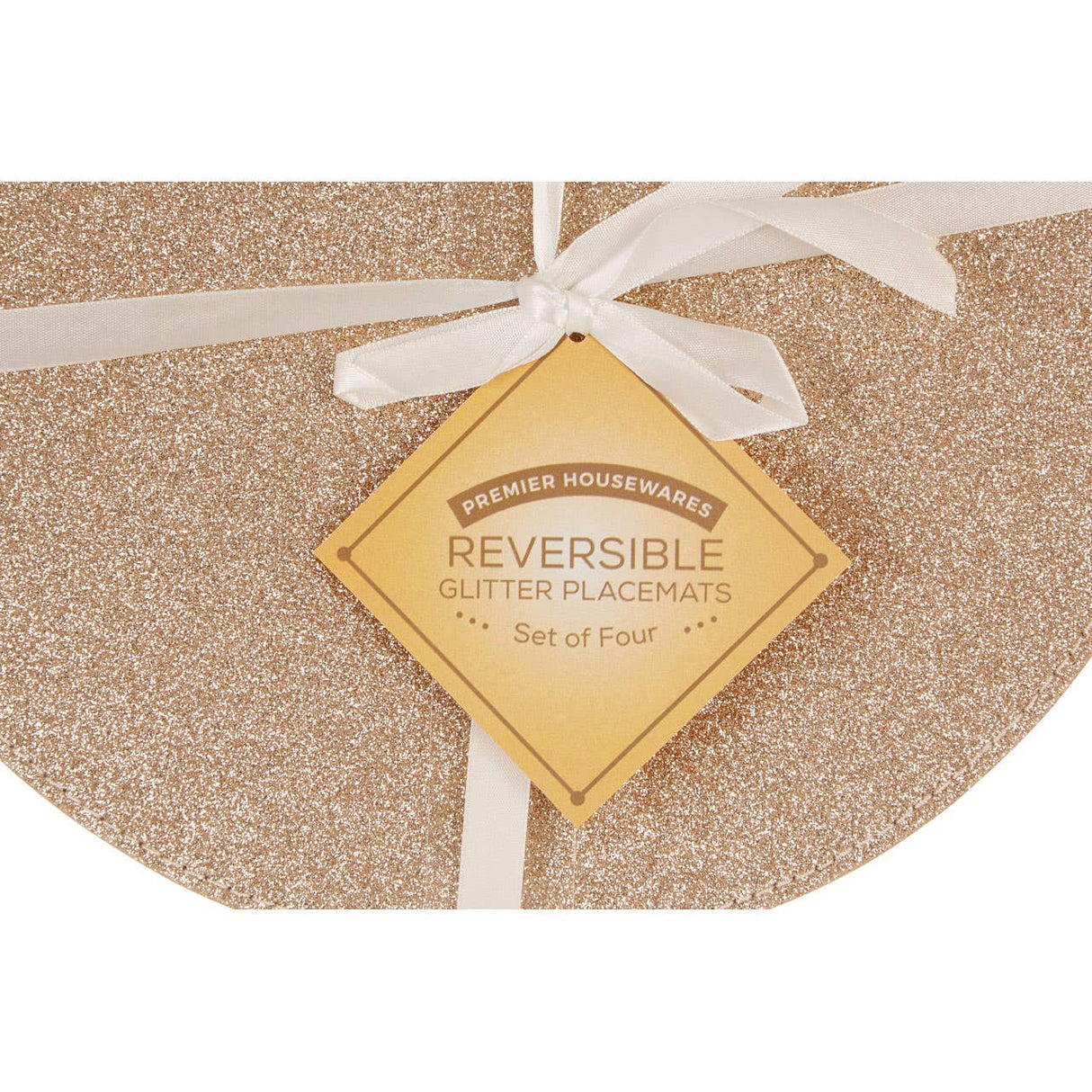 Reversible Gold And Silver Glitter Placemats
