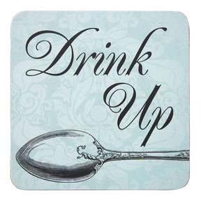 Let'S Eat Cork Coasters - Set Of 4