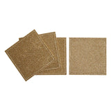 Set Of 4 Gold Glitter Placemats