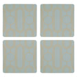 Frosted Deco Set Of 4 Green Coasters