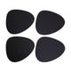 Catlins Pebble 4 Piece Black Leather Placemats
