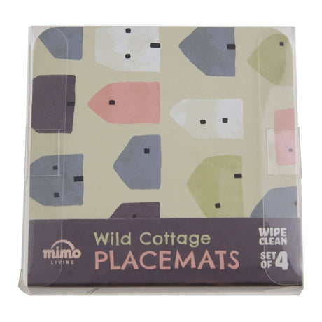 4Pc Square Wild Cottage Coasters
