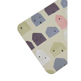 4Pc Square Wild Cottage Coasters