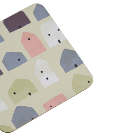 4Pc Square Wild Cottage Coasters