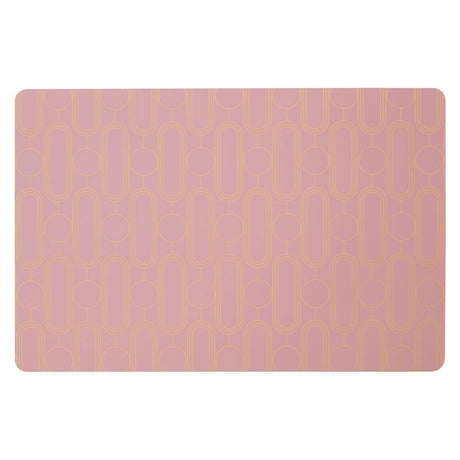 4Pc Frosted Deco Pink Placemats