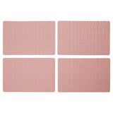 4Pc Frosted Deco Pink Placemats