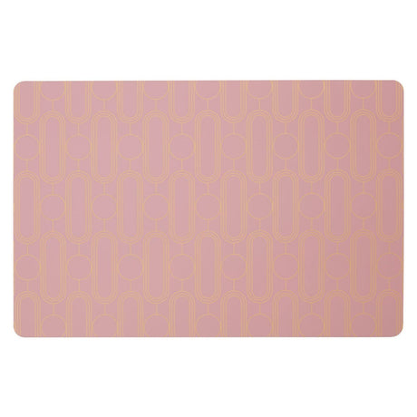 4Pc Frosted Deco Pink Placemats