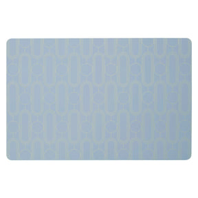 4Pc Frosted Deco Blue Placemats
