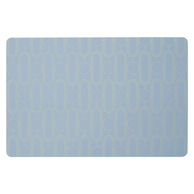 4Pc Frosted Deco Blue Placemats