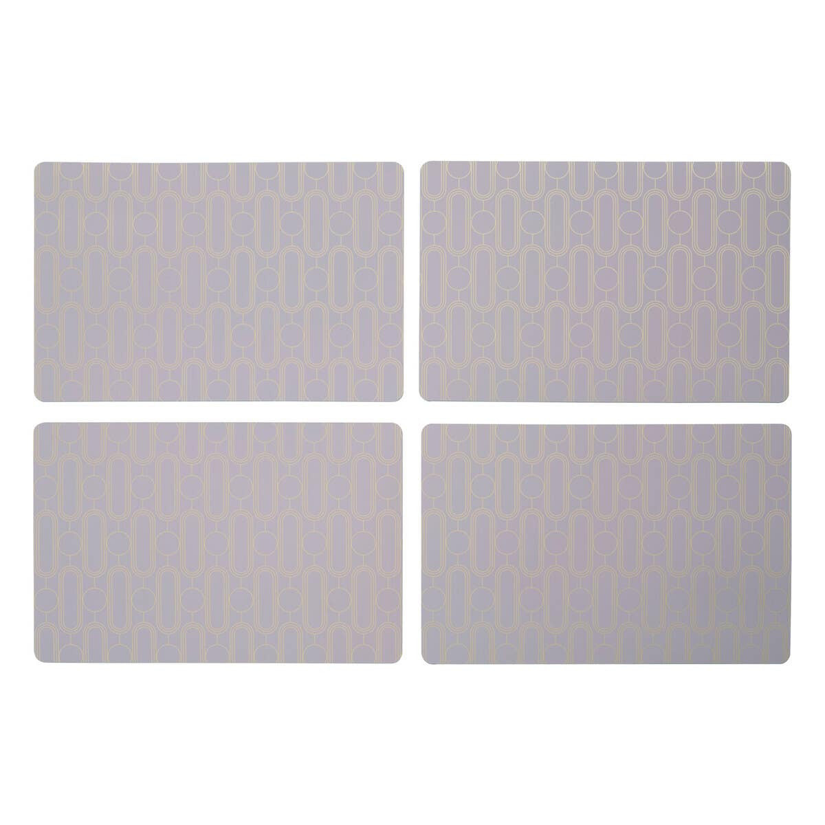 Frosted Deco Set of 4 Lilac Placemats