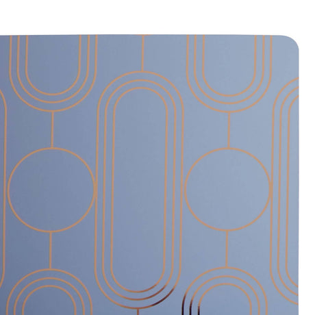 4Pc Frosted Deco Blue Coasters