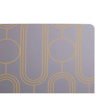 4Pc Frosted Deco Purple Coasters