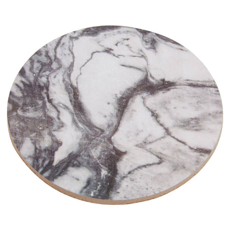 Dia 6Pc Marble Effect Assorted Cork Coasters
