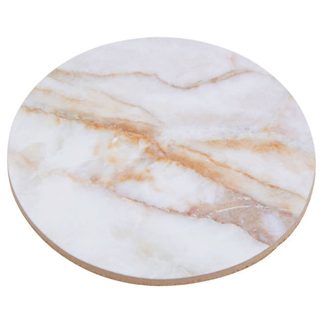 Dia 6Pc Marble Effect Assorted Cork Coasters